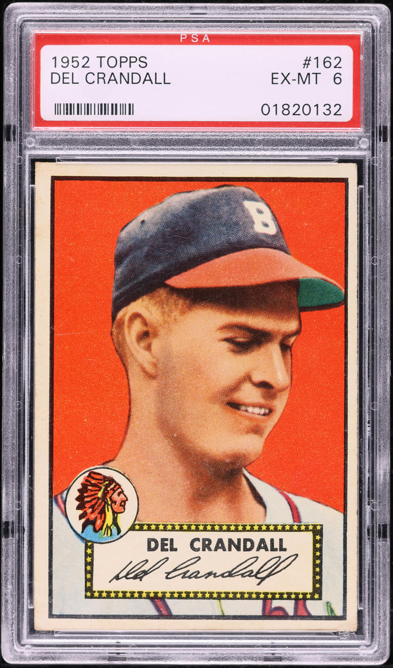 1952 Topps Del Crandall #162 PSA 6 EXMT