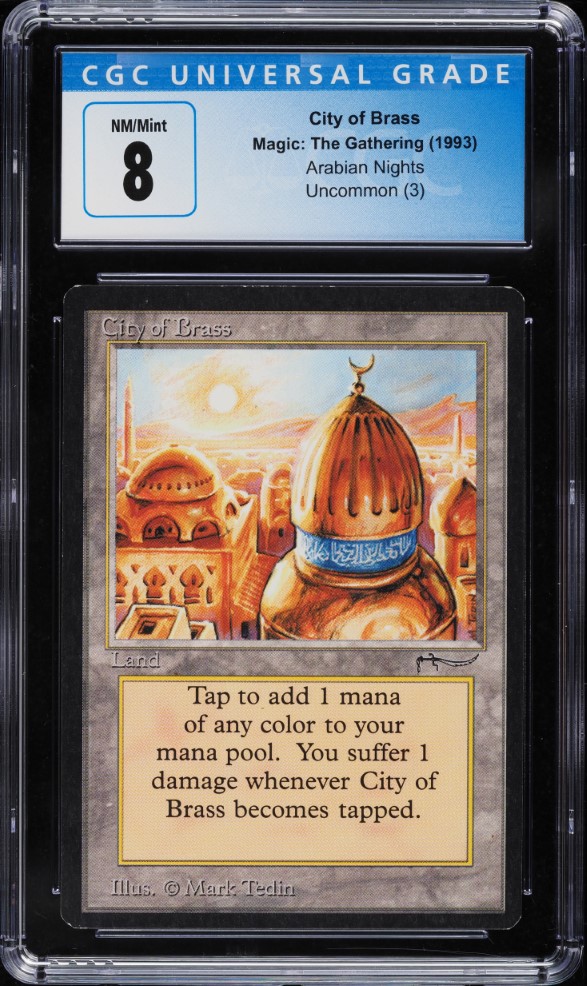1993 Magic The Gathering MTG Arabian Nights City of Brass CGC 8 NM-MT