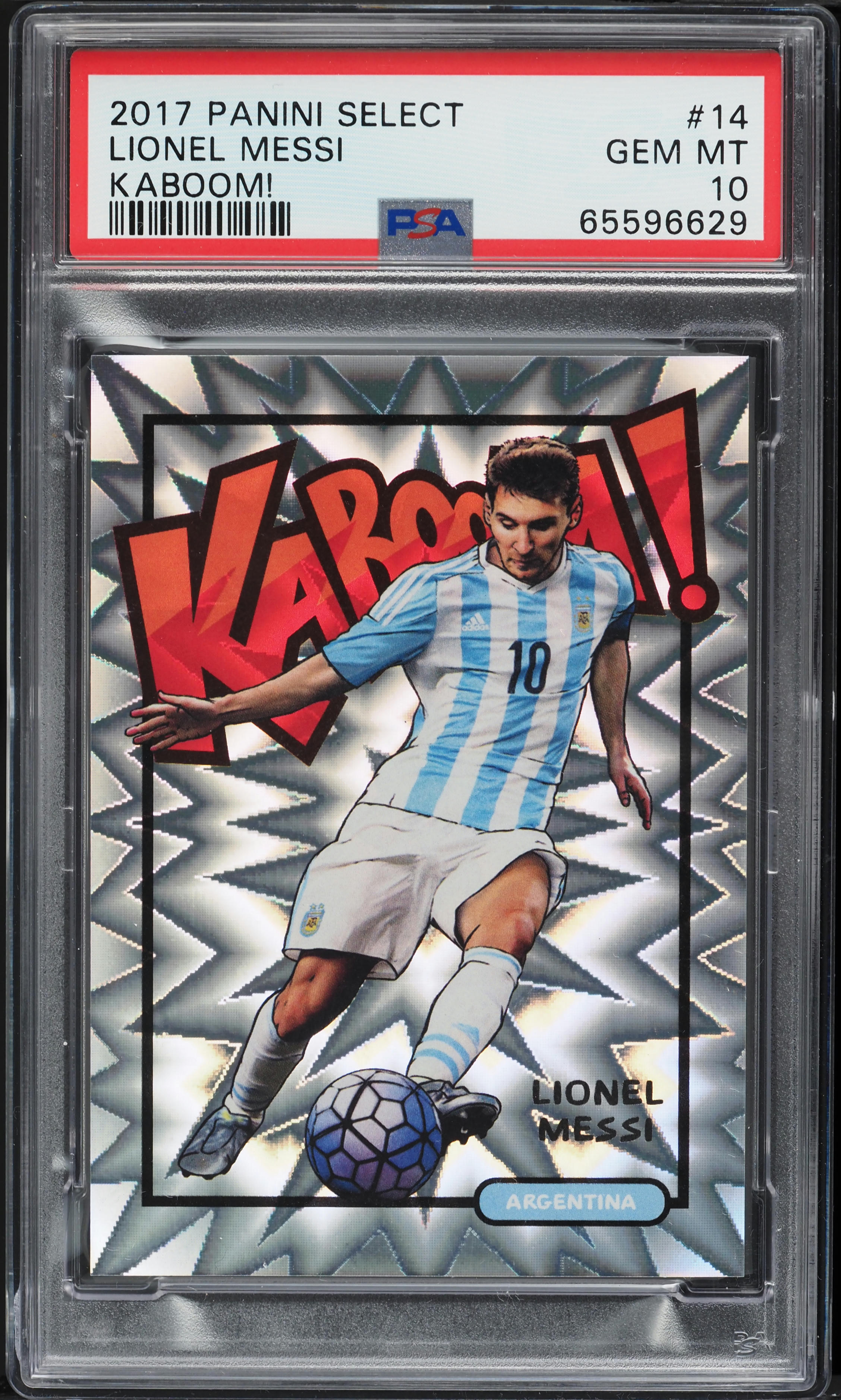Lionel Messi 2017 Select #14 Kaboom! /(SSP) Price Guide