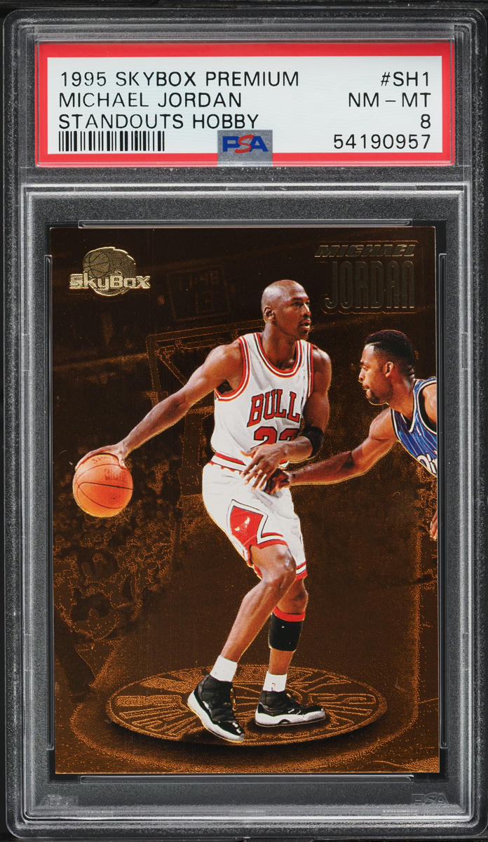 1995 Skybox Premium Standouts Hobby Michael Jordan #SH1 PSA 8 NM-MT