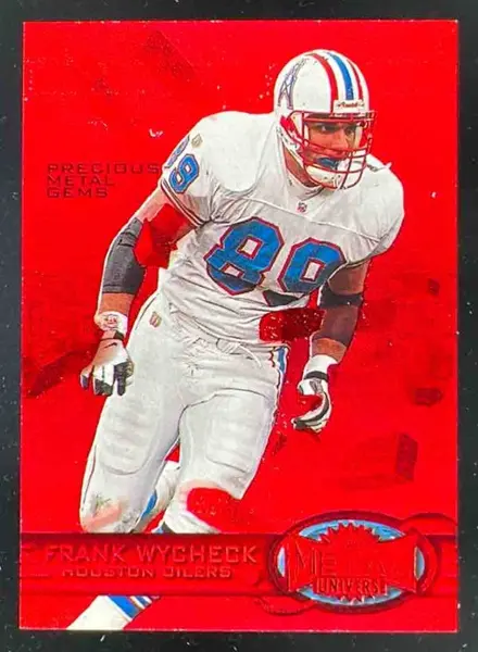 1997 Skybox Metal Universe Precious Metal Gems Red #120 Frank Wycheck /150