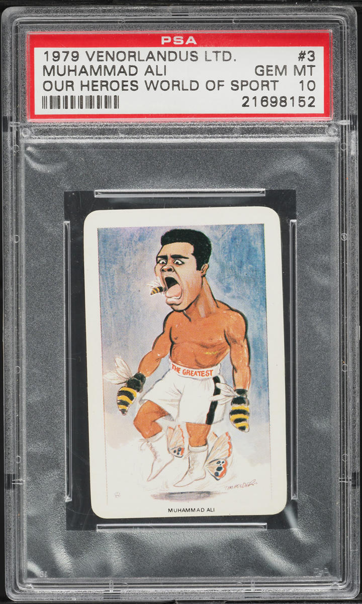 1979 Venorlandus Our Heroes World Of Sport Muhammad Ali #3 PSA 10 GEM MINT