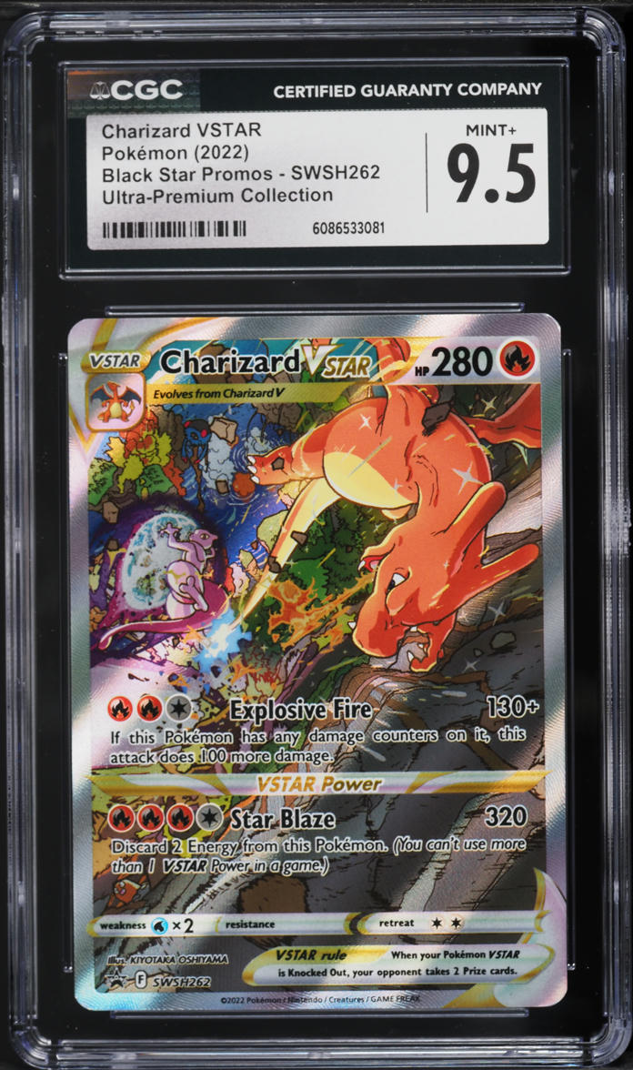 2022 Pokemon SWSH Promo Ultra Premium Collection Charizard VSTAR #SWSH262 CGC 9.5 MINT+