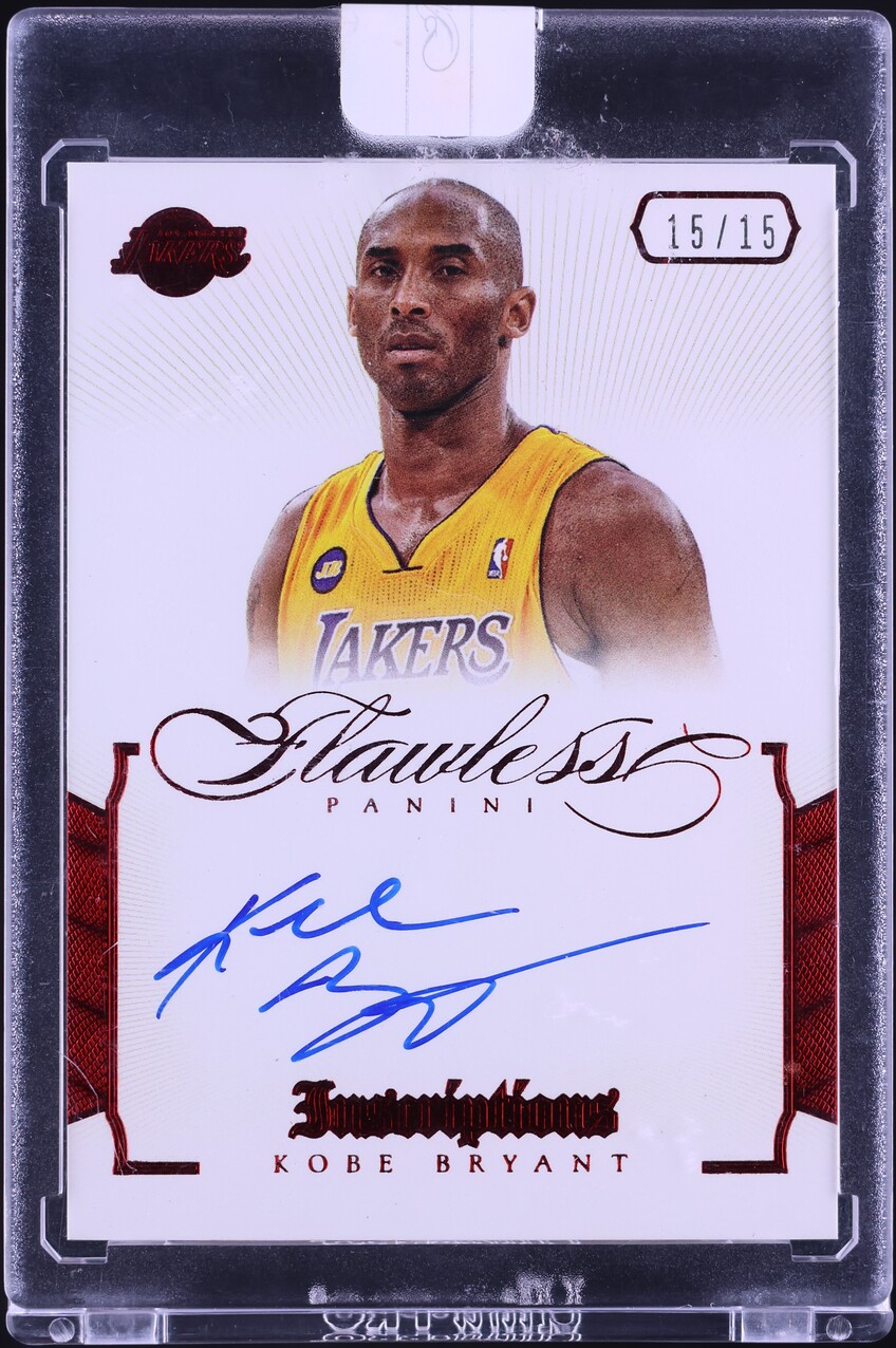 2012 Panini Flawless Inscriptions Ruby Kobe Bryant AUTO 15/15 #3