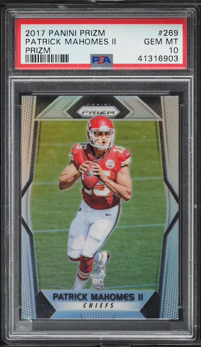 2017 Panini Prizm Silver Patrick Mahomes II ROOKIE #269 PSA 10 GEM MINT