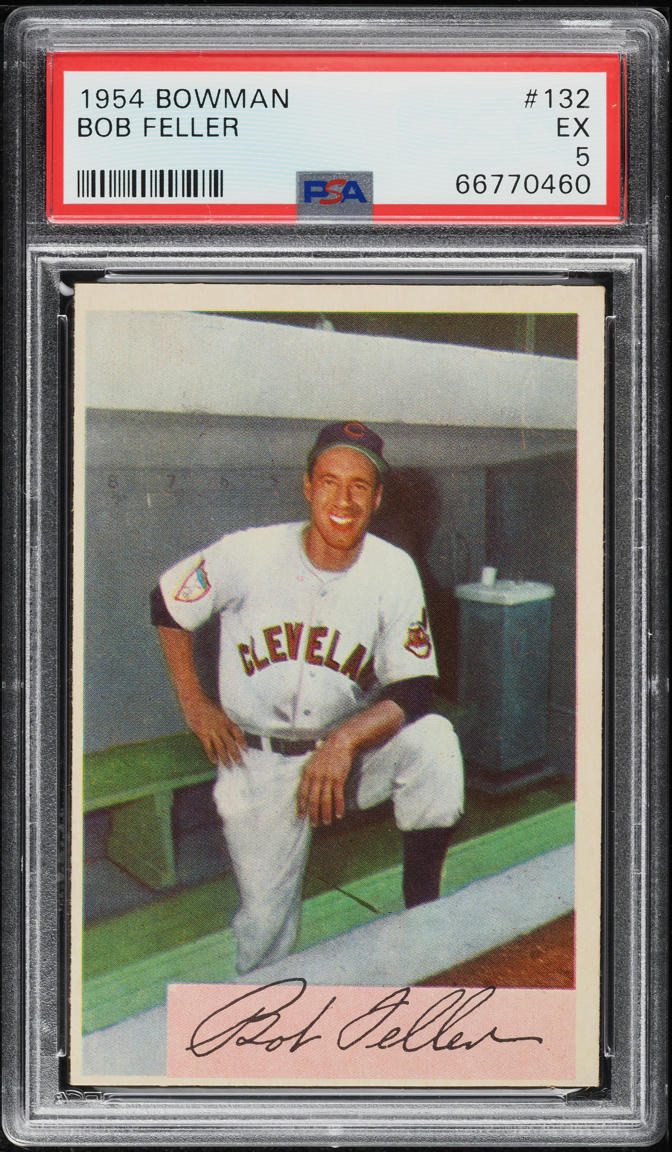 1954 Bowman Bob Feller #132 PSA 5 EX