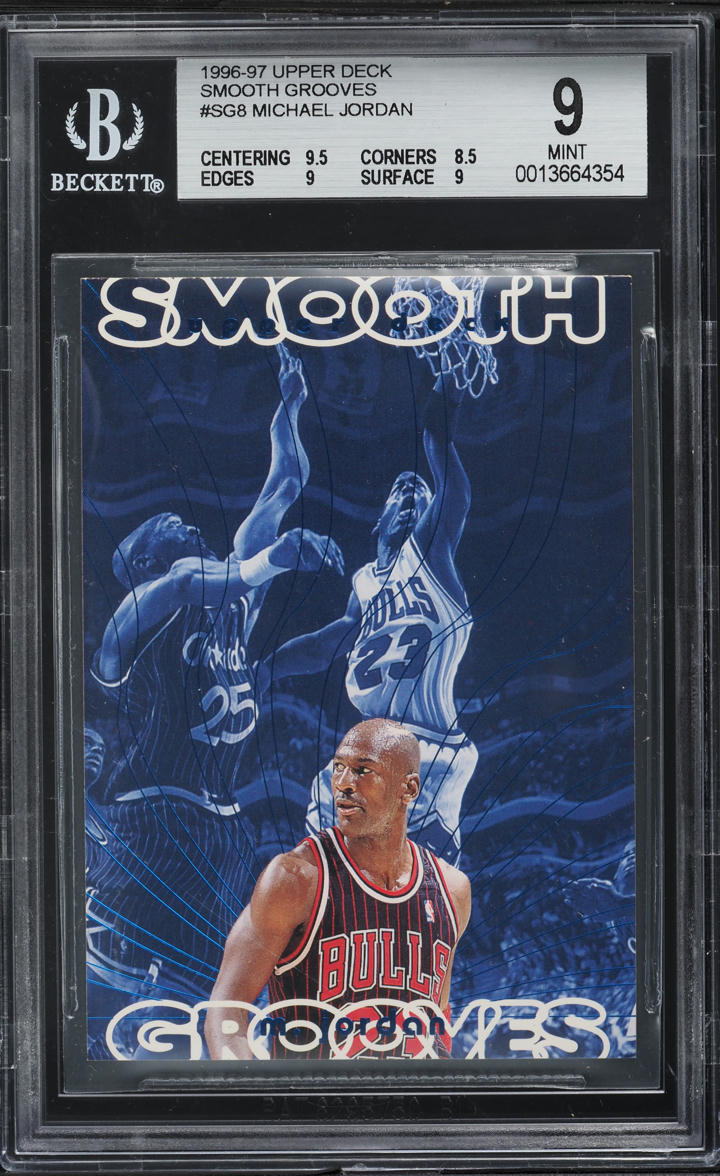 1996 Upper Deck Smooth Grooves Michael Jordan #SG8 BGS 9 MINT