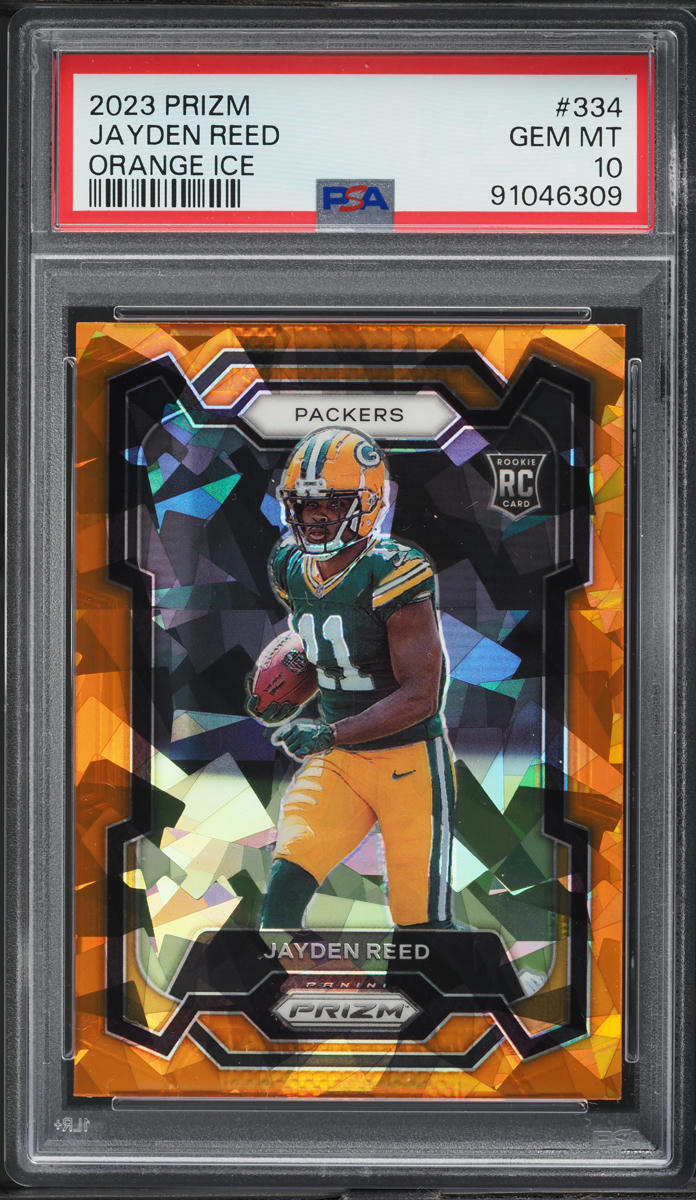 2023 Panini Prizm Orange Ice Jayden Reed ROOKIE #334 PSA 10 GEM MINT