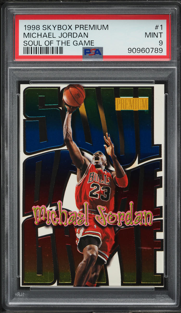 1998 Skybox Premium Soul Of The Game Michael Jordan #1 PSA 9 MINT
