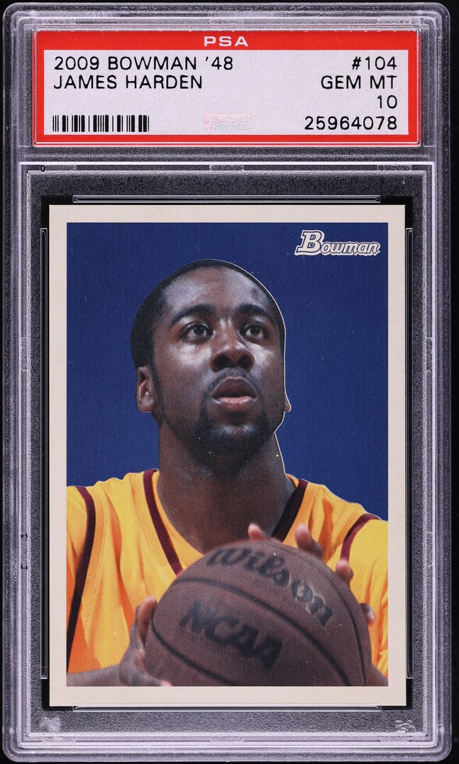 2009 Bowman '48 James Harden ROOKIE /2009 #104 PSA 10 GEM MINT