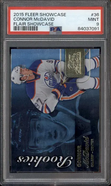 2015 Fleer Showcase Flair Showcase #36 Connor McDavid RC PSA 9