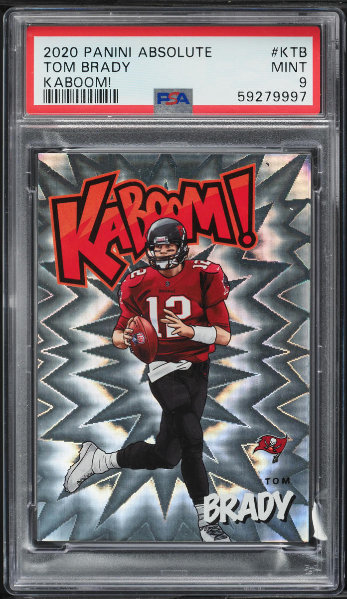 2020 Absolute Kaboom! Tom Brady #KTB PSA 9 MINT