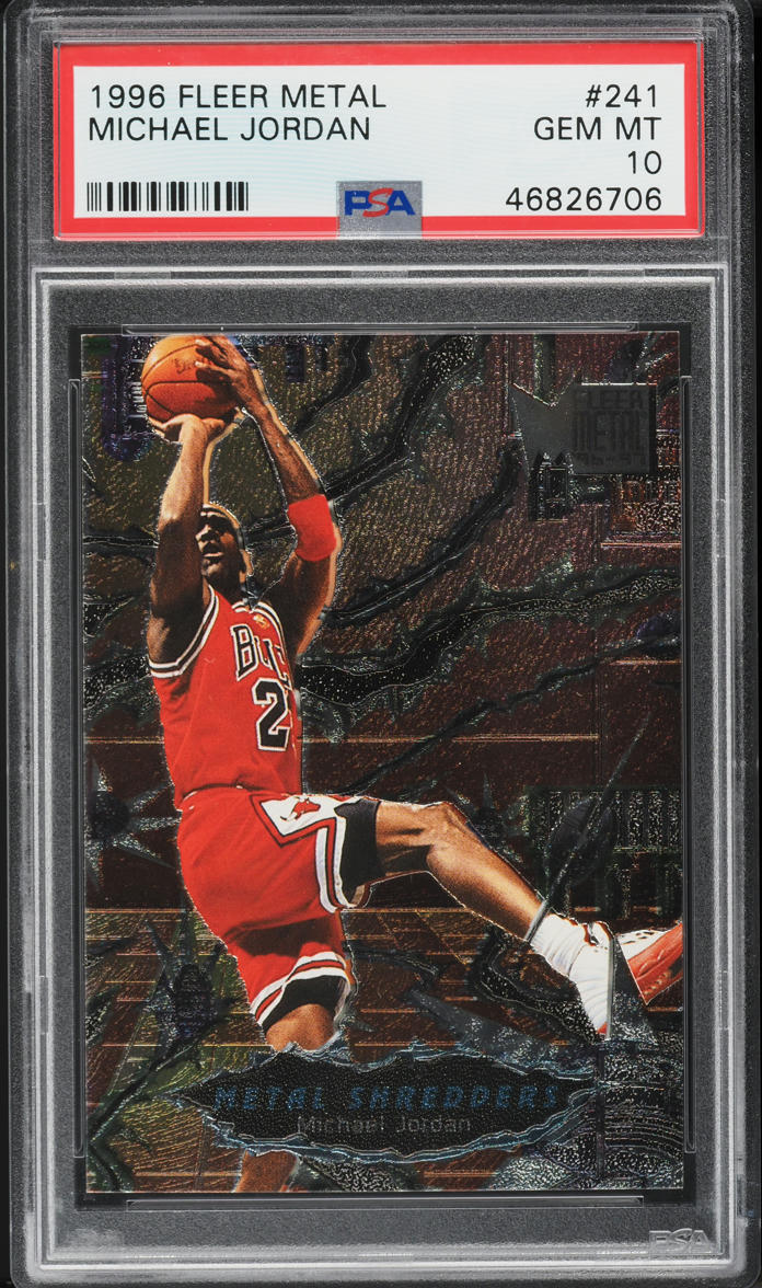 1996 Metal Shredders Michael Jordan #241 PSA 10 GEM MINT
