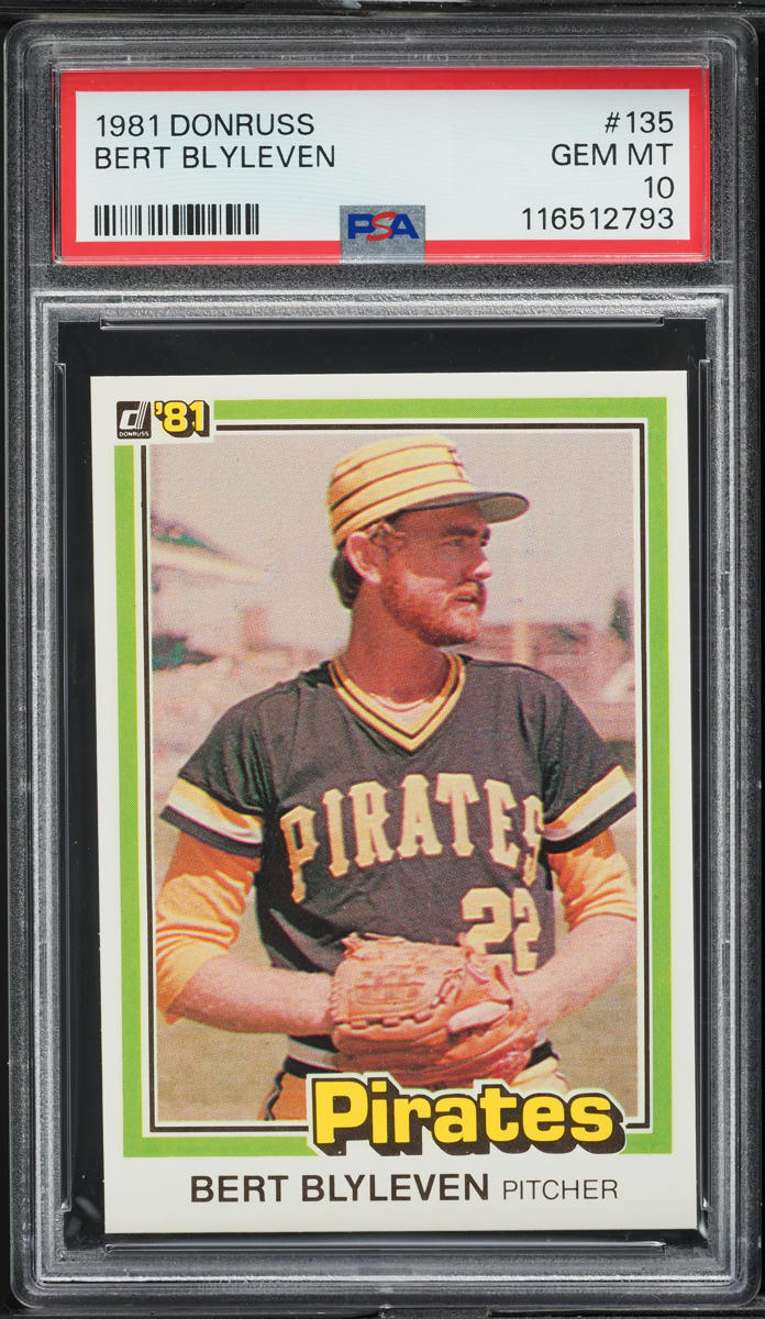 1981 Donruss Bert Blyleven #135 PSA 10 GEM MINT