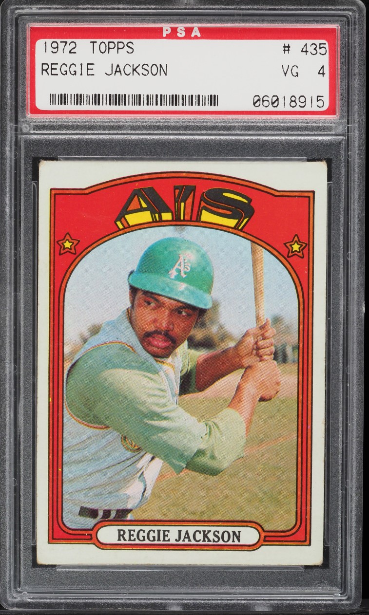 1972 Topps Reggie Jackson #435 PSA 4 VGEX
