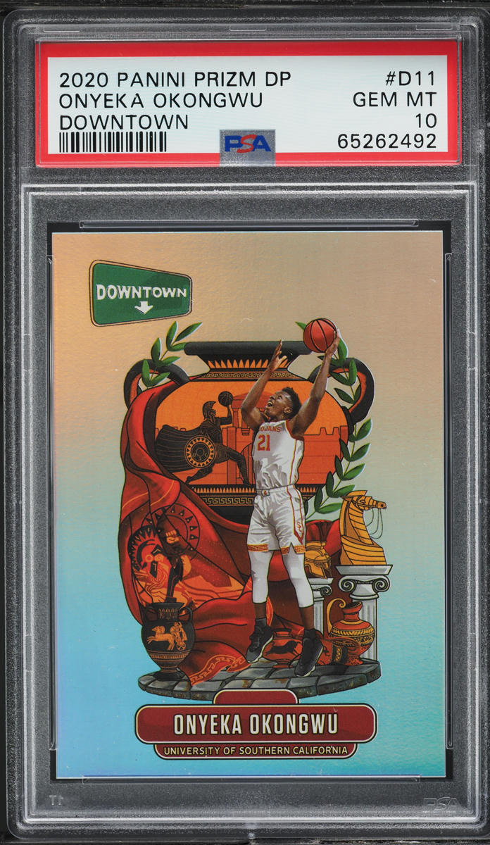 2020 Panini Prizm Draft Downtown Onyeka Okongwu ROOKIE #D11 PSA 10 GEM MINT