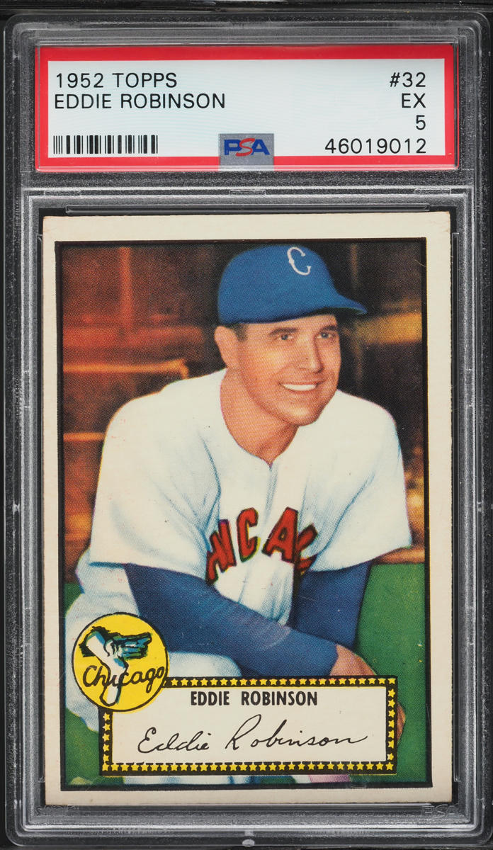 1952 Topps Eddie Robinson #32 PSA 5 EX