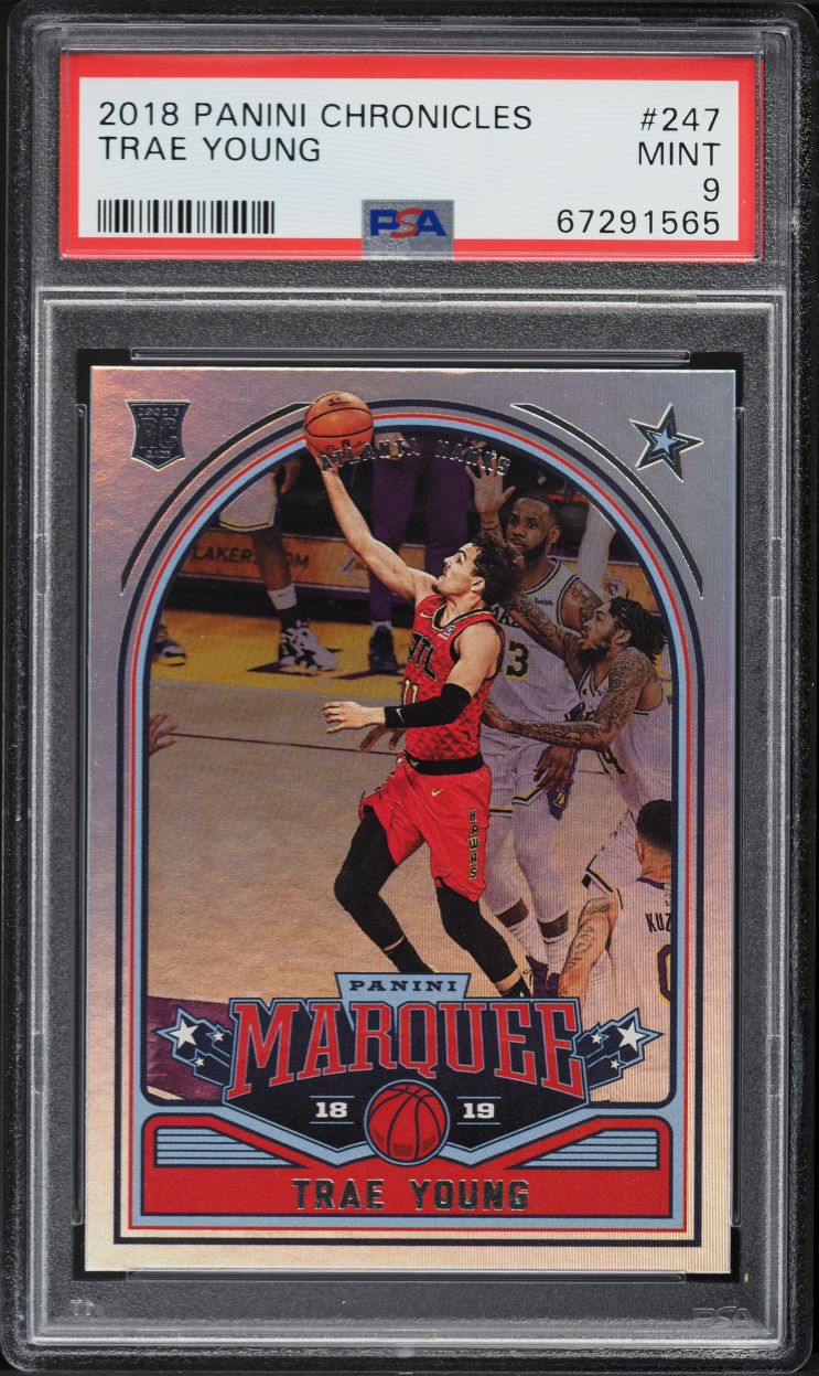 2018 Panini Chronicles Marquee Trae Young ROOKIE #247 PSA 9 MINT
