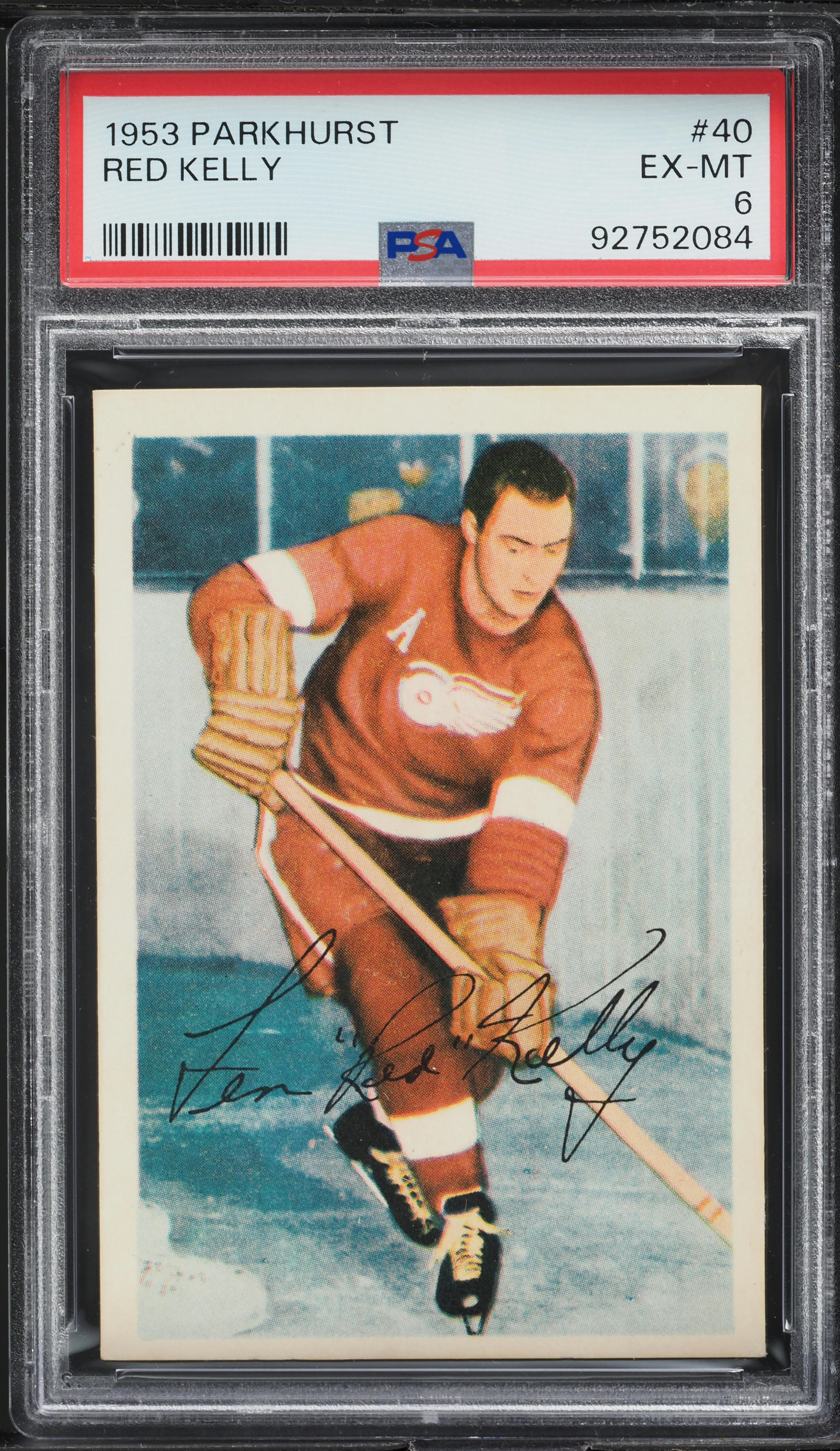 1953 Parkhurst Red Kelly #40 PSA 6 EXMT