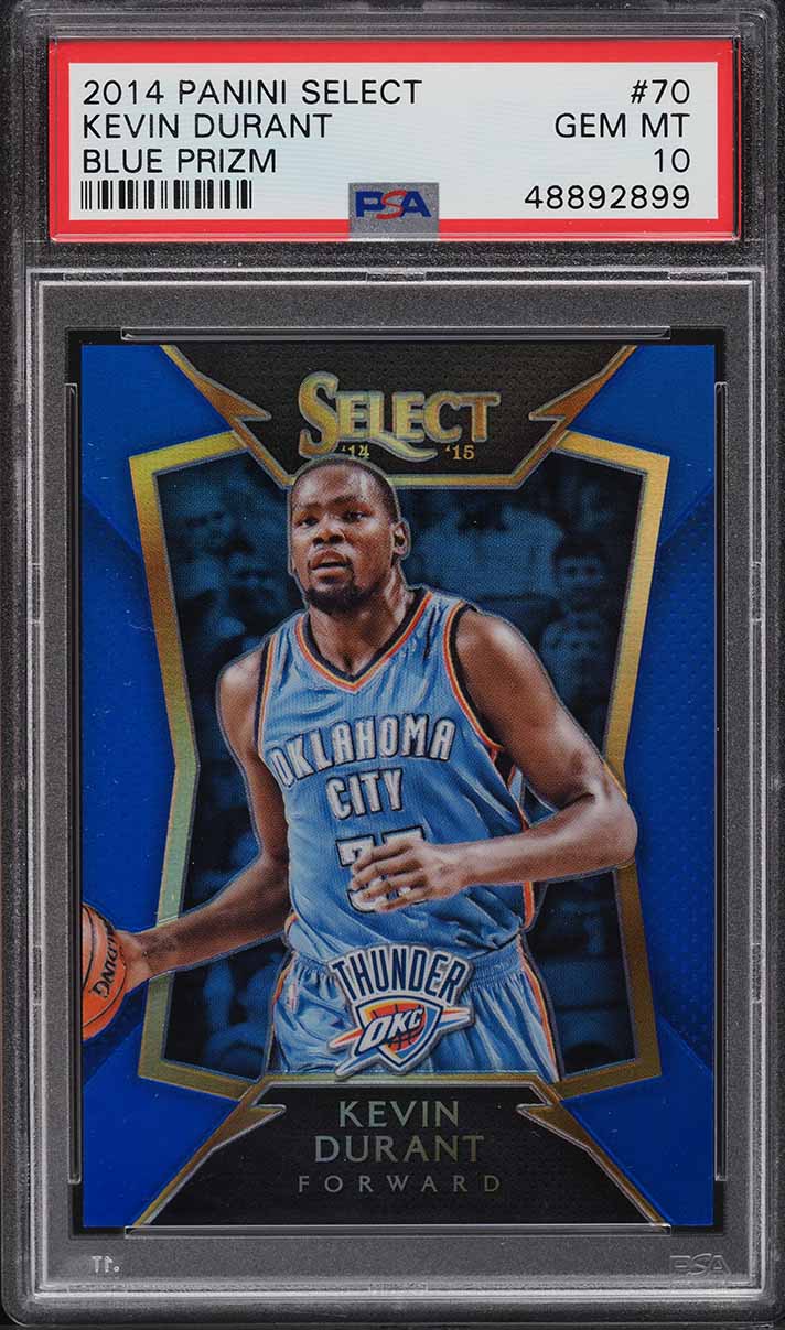 2014 Select Blue Prizm Kevin Durant /249 #70 PSA 10 GEM MINT