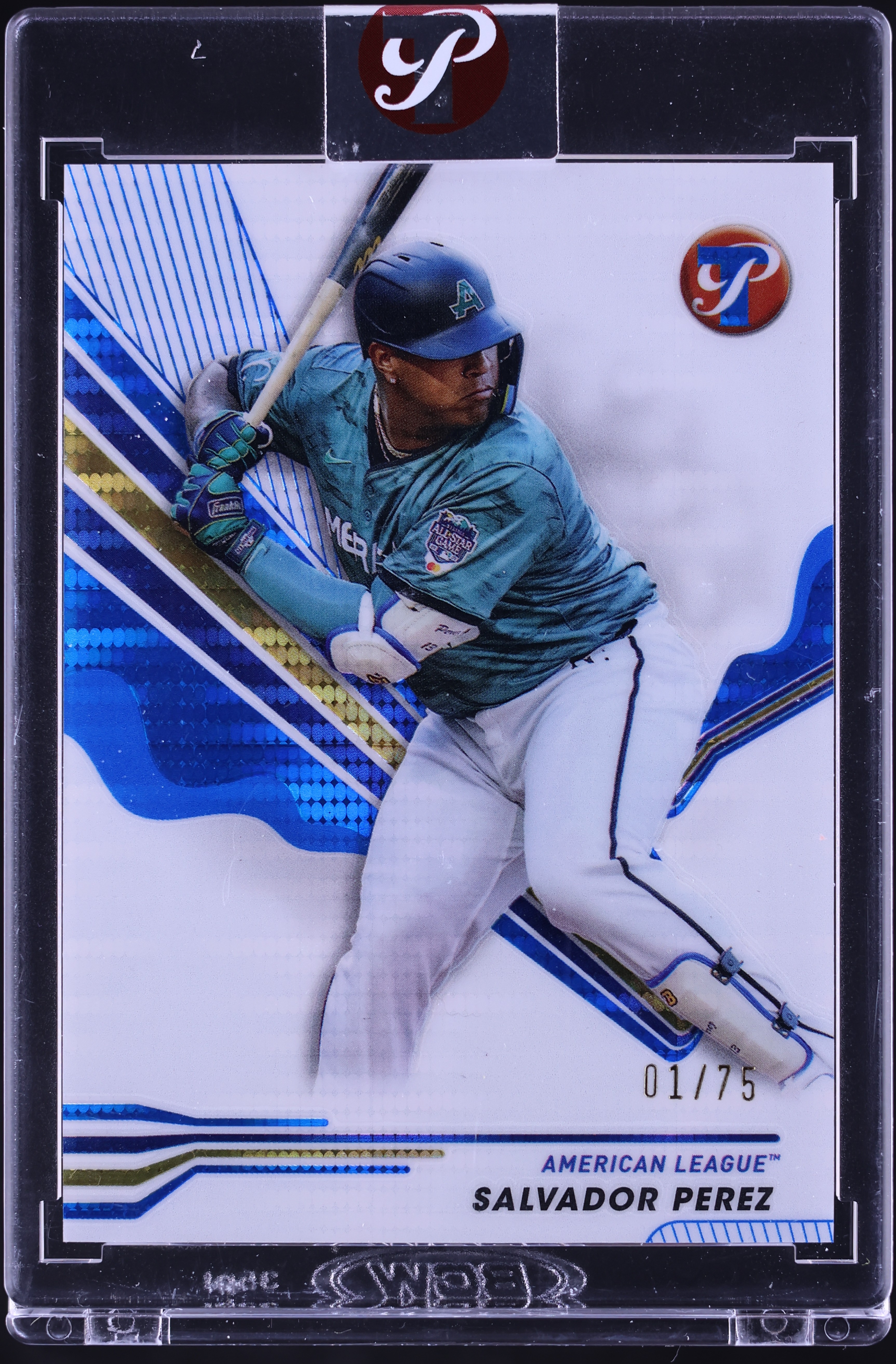 2024 Topps Pristine Blue Refractor Salvador Perez 1/75 #278