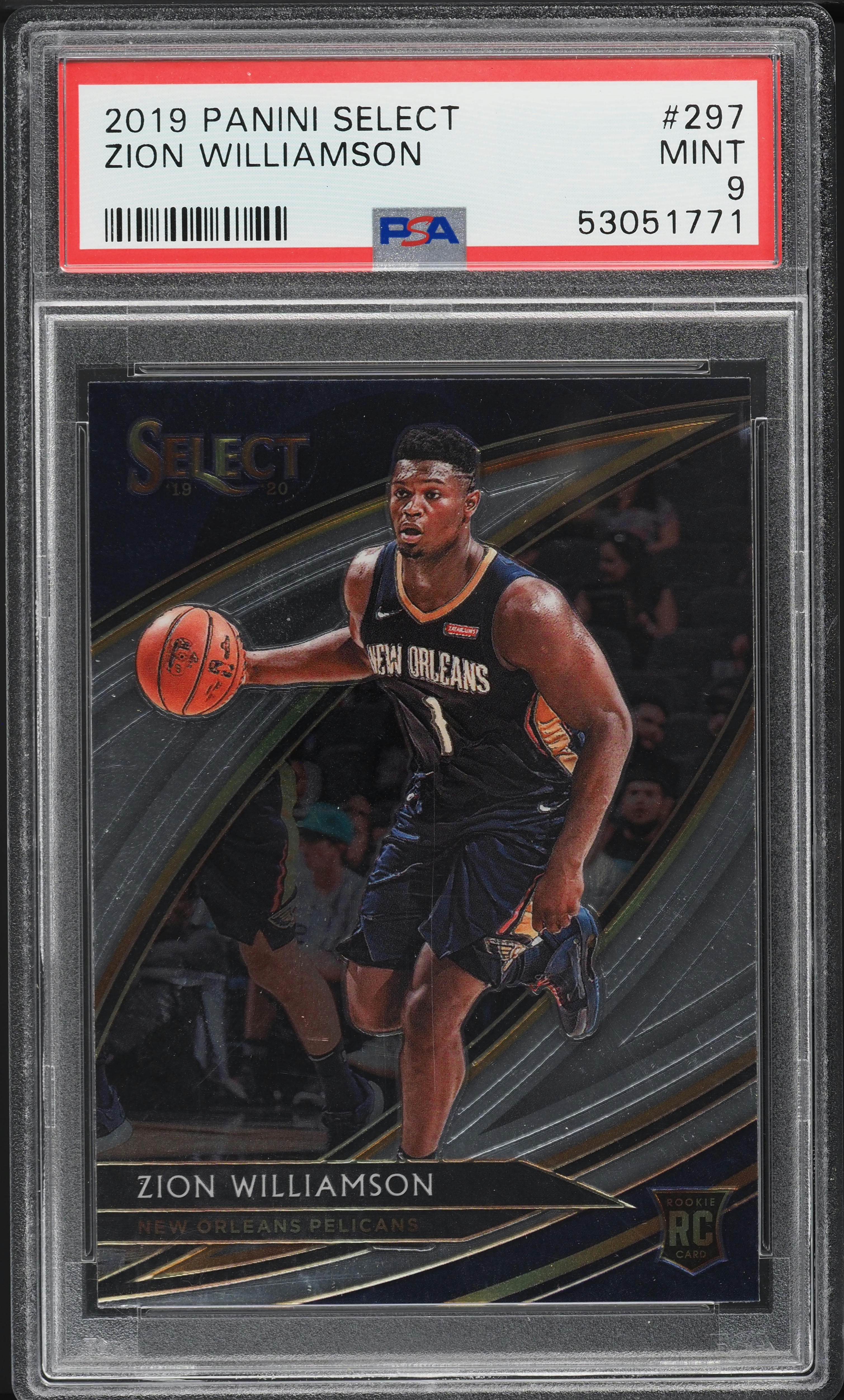 2019 Select Courtside Zion Williamson ROOKIE #297 PSA 9 MINT