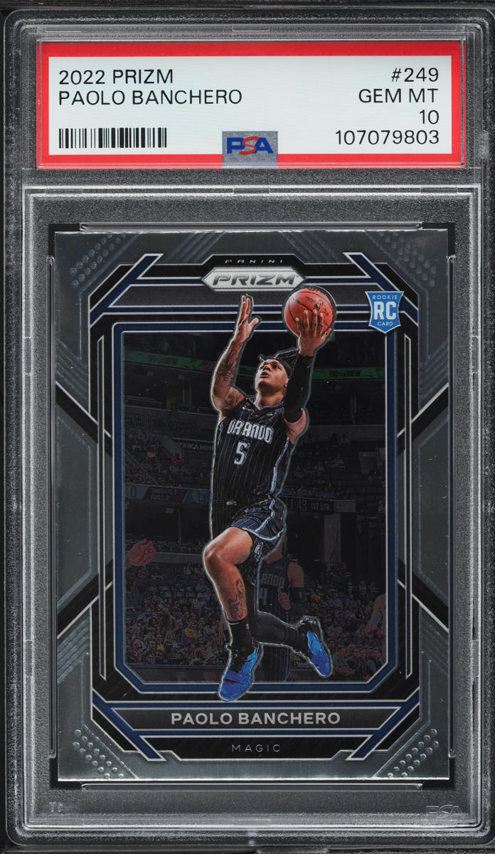 2022 Panini Prizm Paolo Banchero ROOKIE #249 PSA 10 GEM MINT