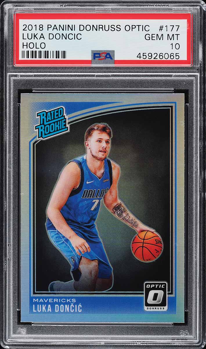 2018 Donruss Optic Holo Luka Doncic ROOKIE #177 PSA 10 GEM MINT