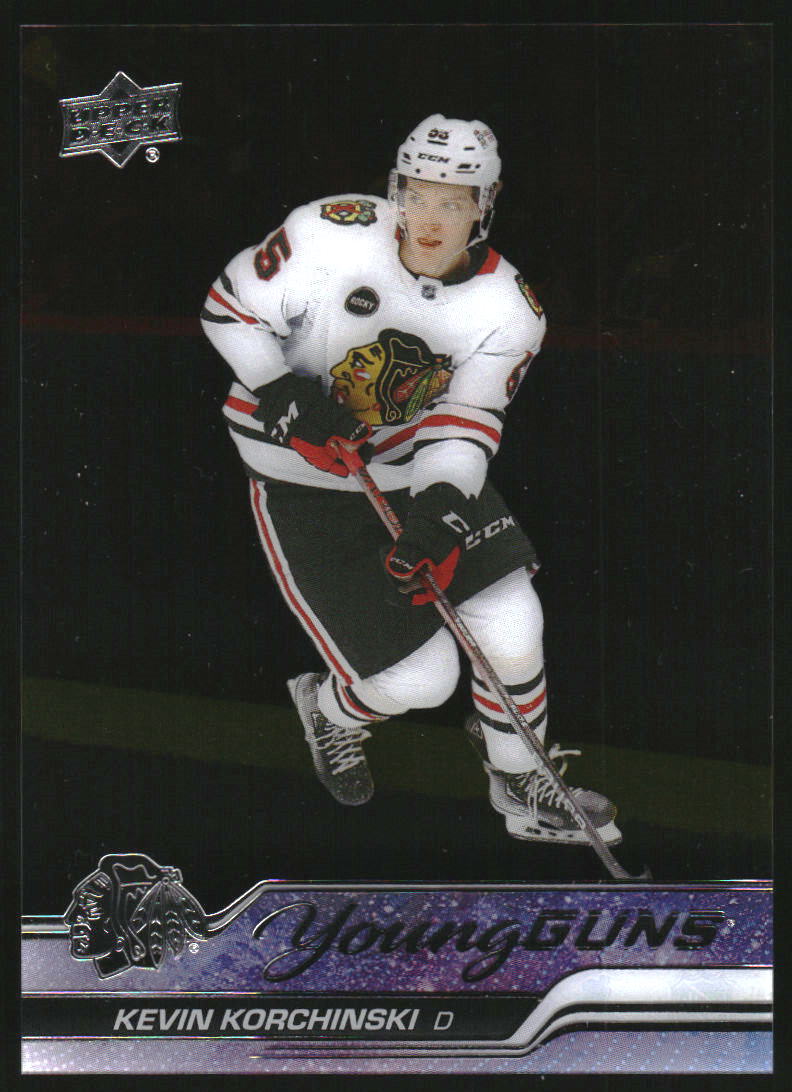 2023-24 Upper Deck Clear Cut Parallel #486 Kevin Korchinski Young Guns RC Rookie