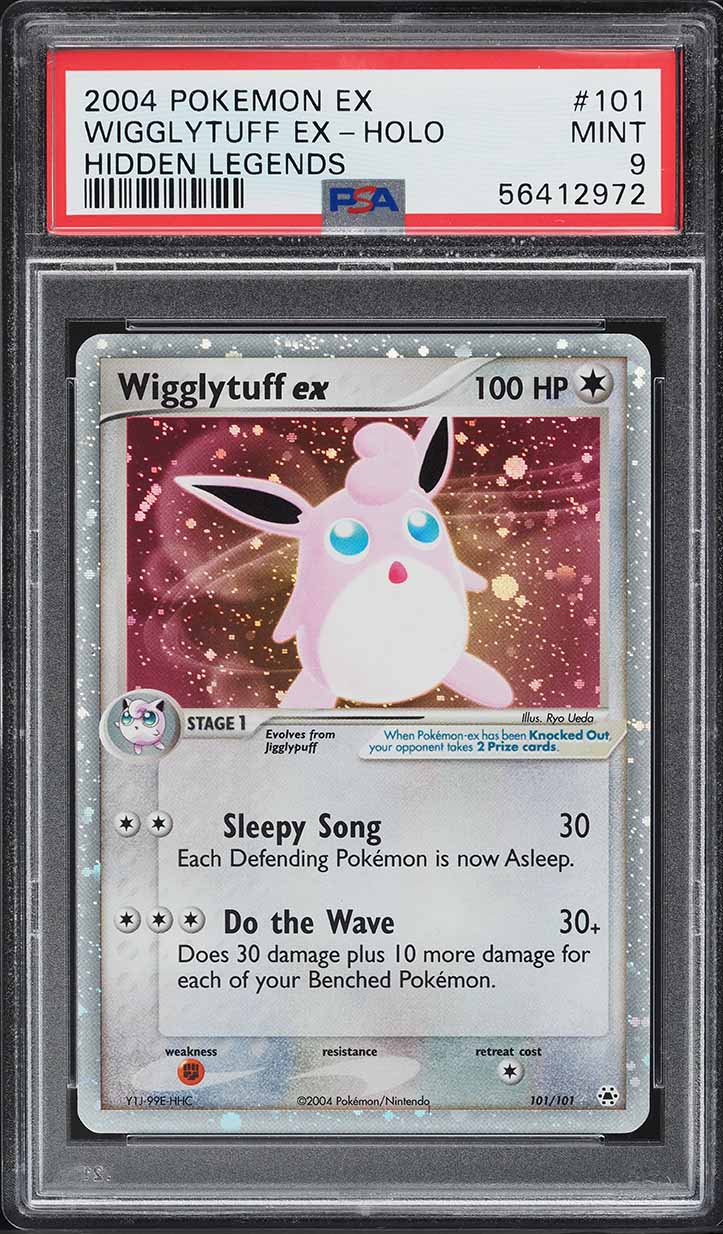 2004 Pokemon EX Hidden Legends Holo Wigglytuff ex #101 PSA 9 MINT