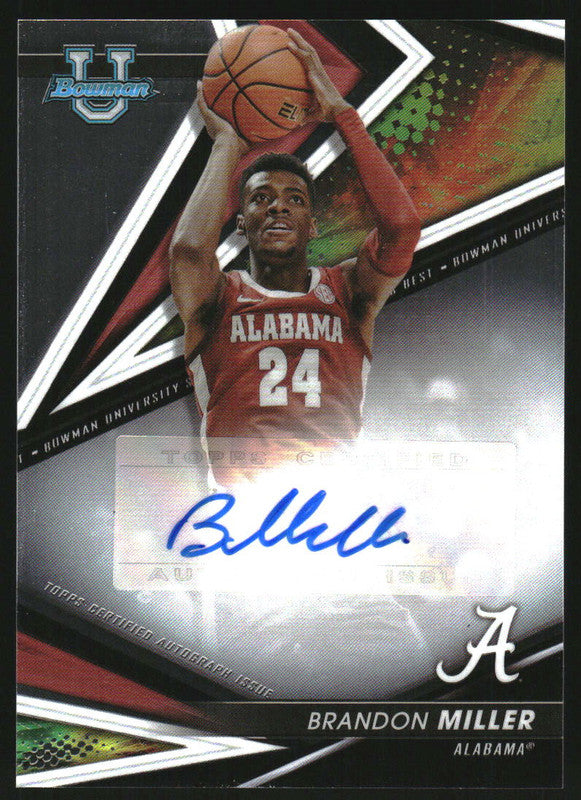 2022 Bowman University Best Best of 2022 Autographs #BOA-BM Brandon Miller Auto