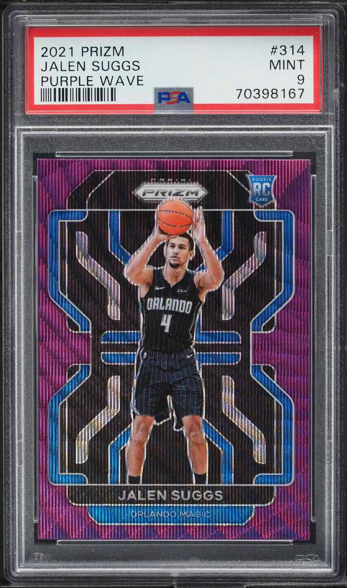 2021 Panini Prizm Purple Wave Jalen Suggs ROOKIE #314 PSA 9 MINT