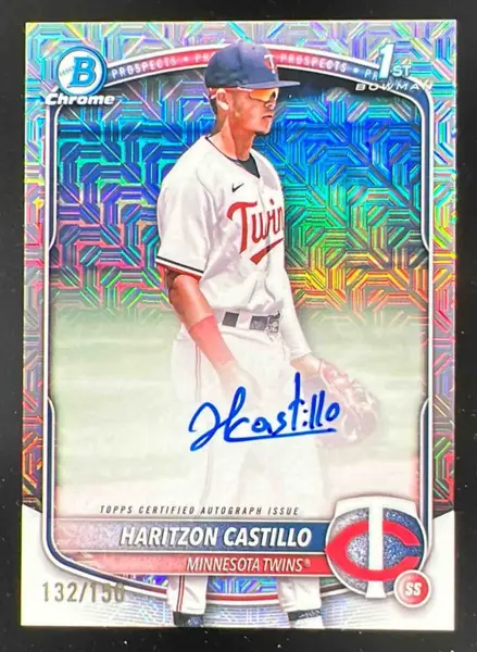 2025 Bowman Chrome HTA Choice Refractor #CPA-HC Haritzon Castillo RC Auto /150