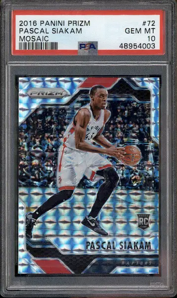 2016 Panini Prizm Mosaic #72 Pascal Siakam RC PSA 10