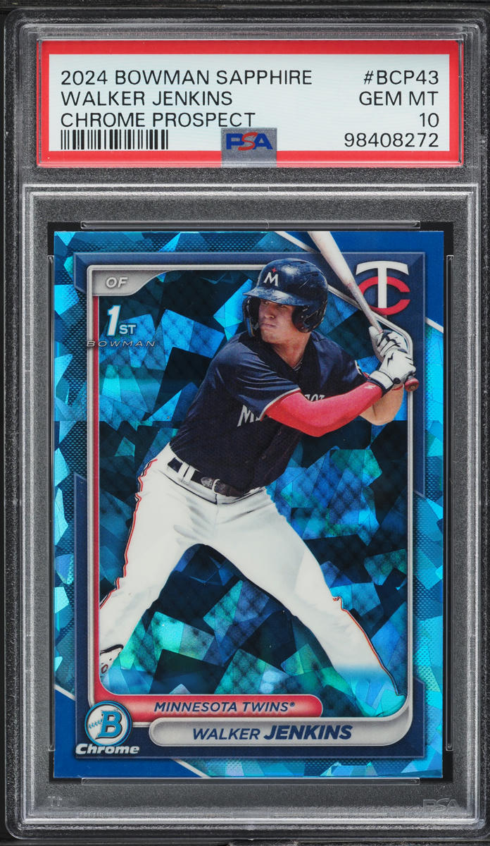 2024 Bowman Chrome Sapphire Walker Jenkins PROSPECT #BCP-43 PSA 10 GEM MINT