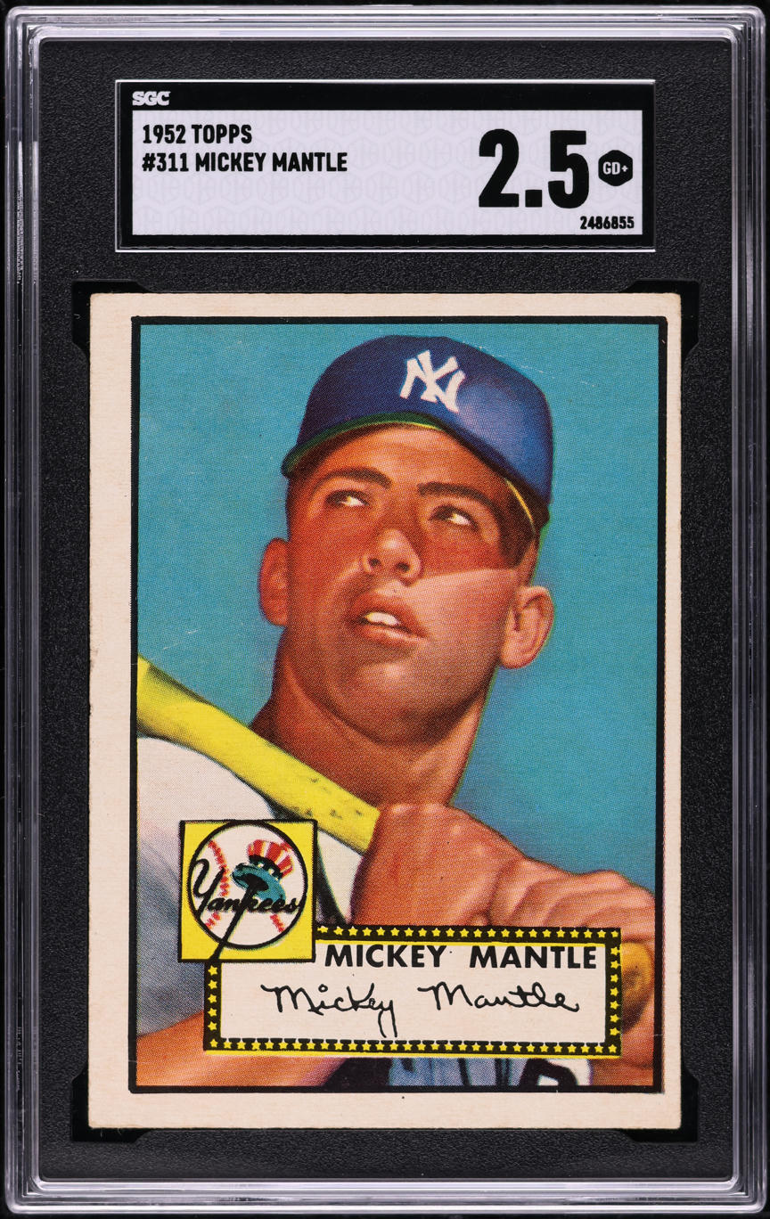 1952 Topps Mickey Mantle #311 SGC 2.5 GD+