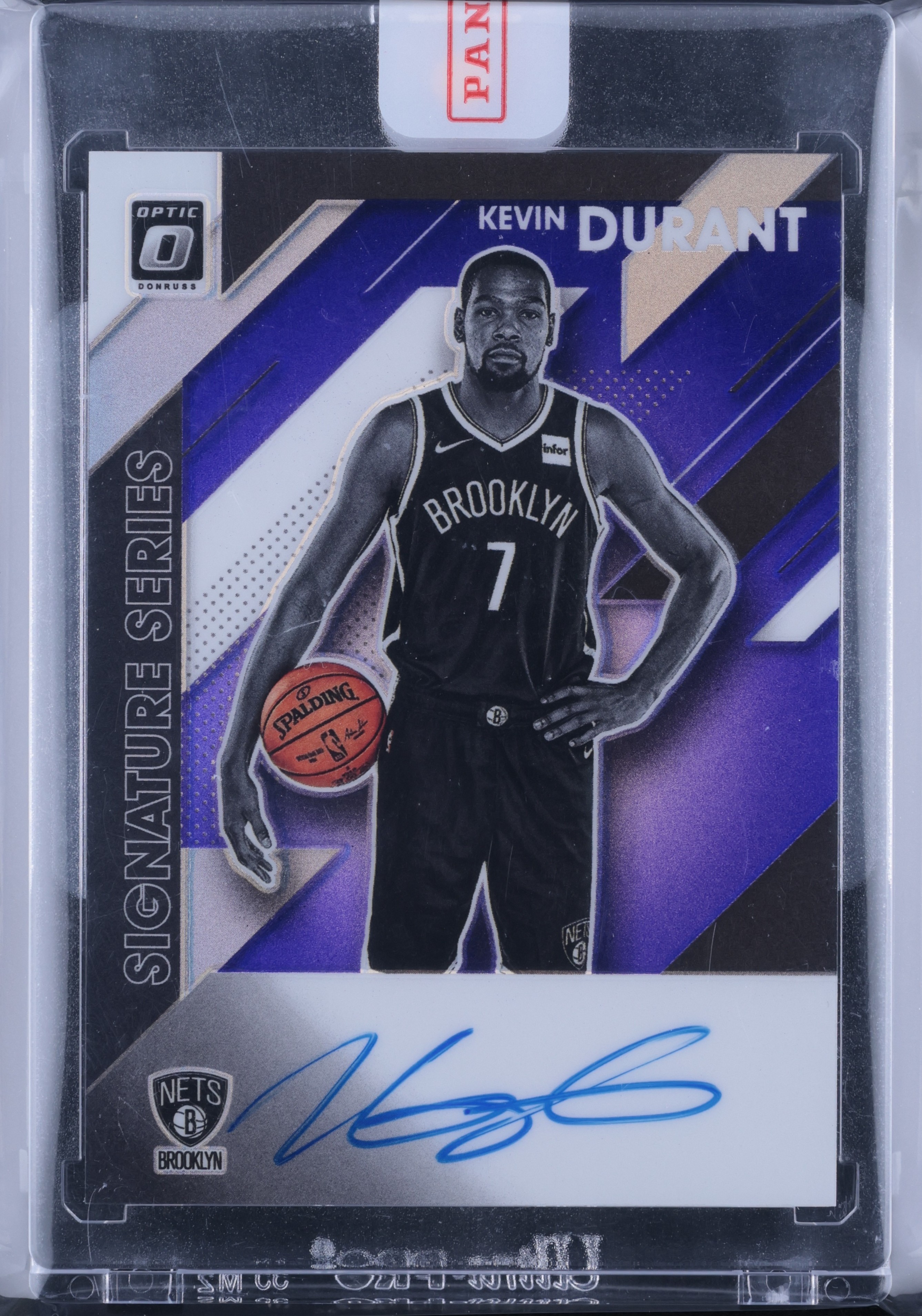 2019 Donruss Optic Signature Series Purple Kevin Durant AUTO #SS-KDR MBA AUTH