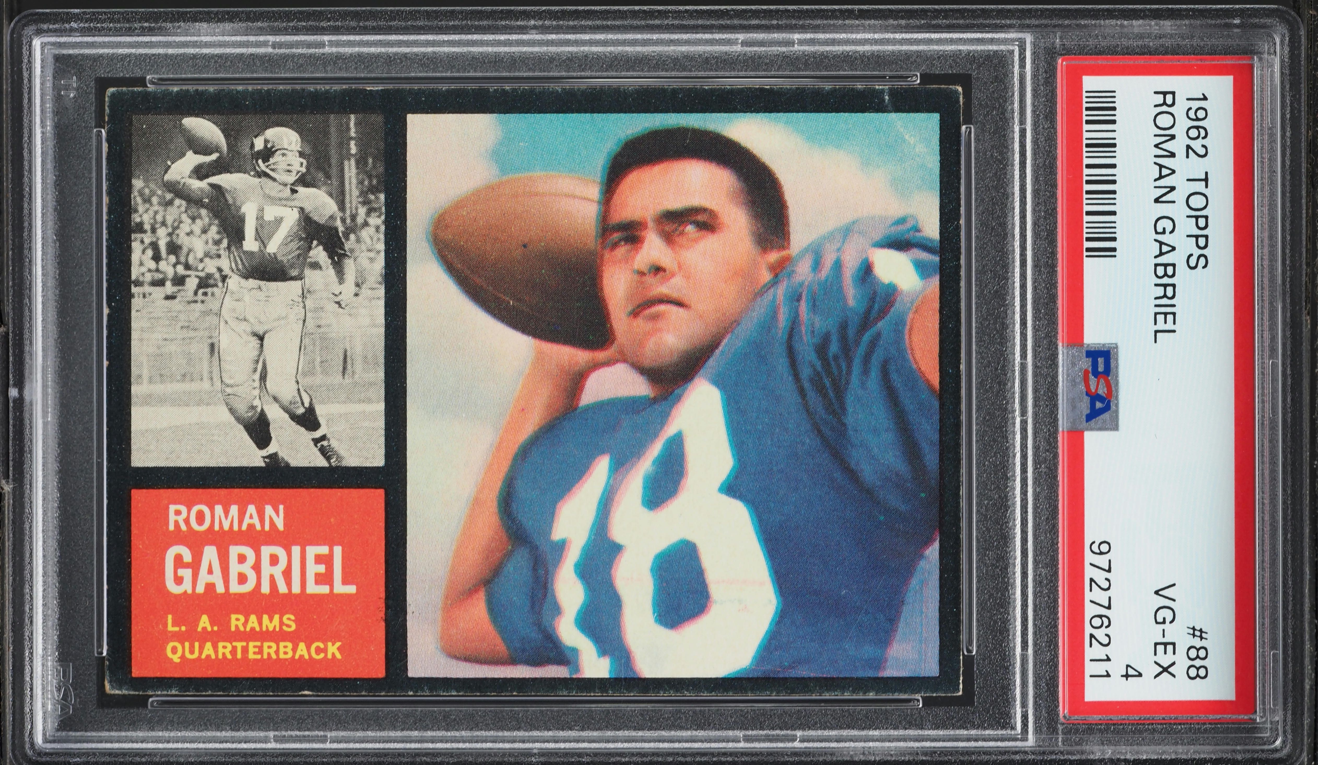 1962 Topps Football Roman Gabriel SP ROOKIE #88 PSA 4 VGEX