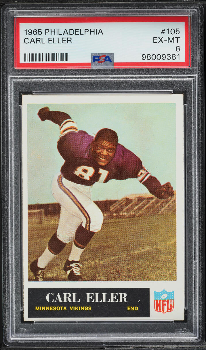 1965 Philadelphia Carl Eller #105 PSA 6 EXMT