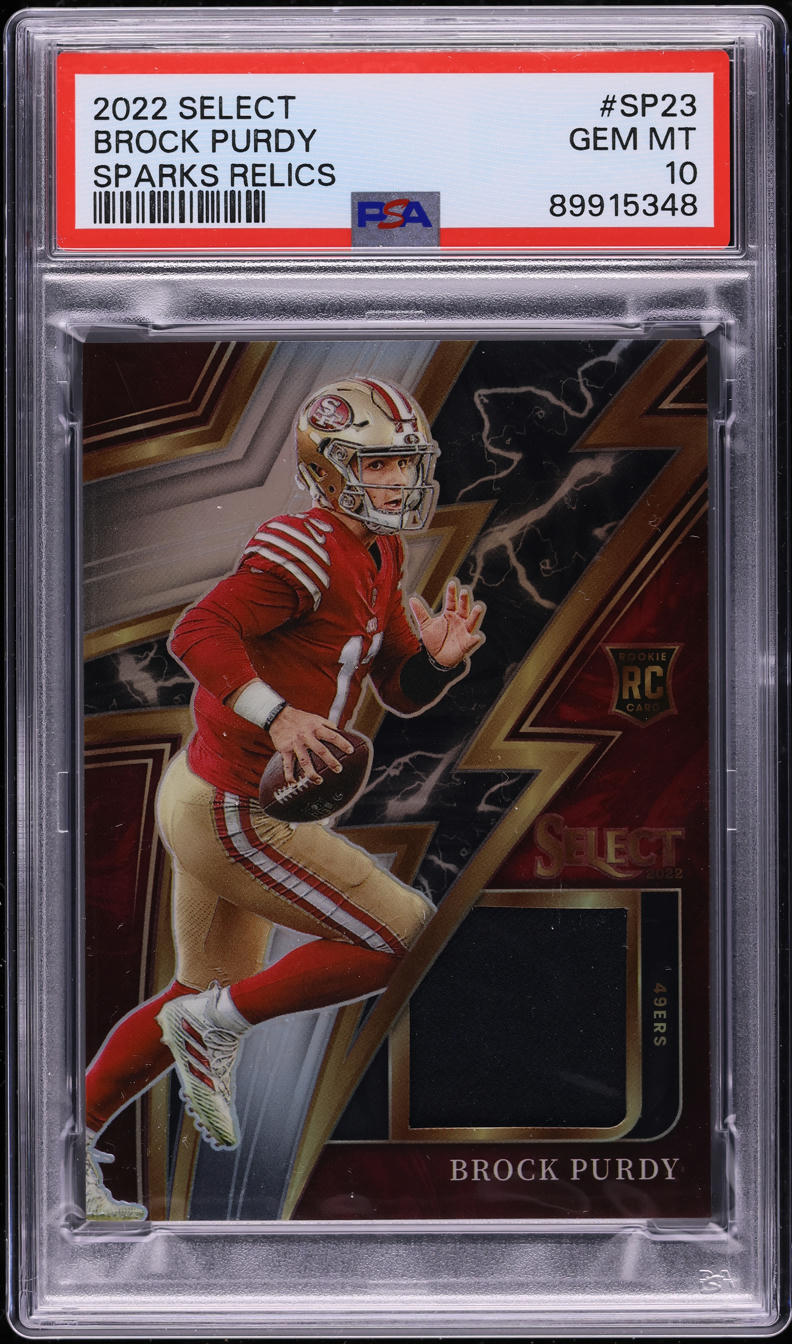 2022 Select Sparks Brock Purdy ROOKIE PATCH /99 #SP-23 PSA 10 GEM MINT