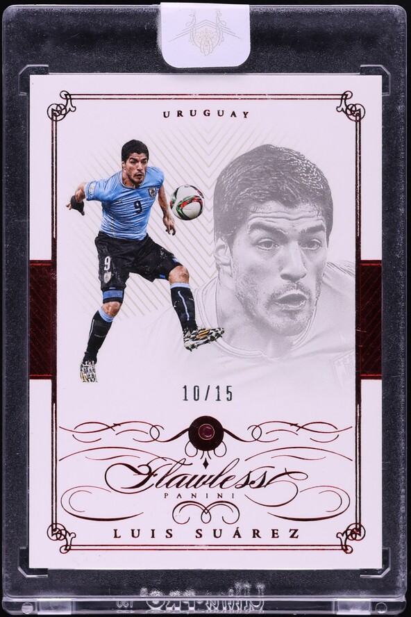 2015 Panini Flawless Ruby Gems Luis Suarez /15 #100
