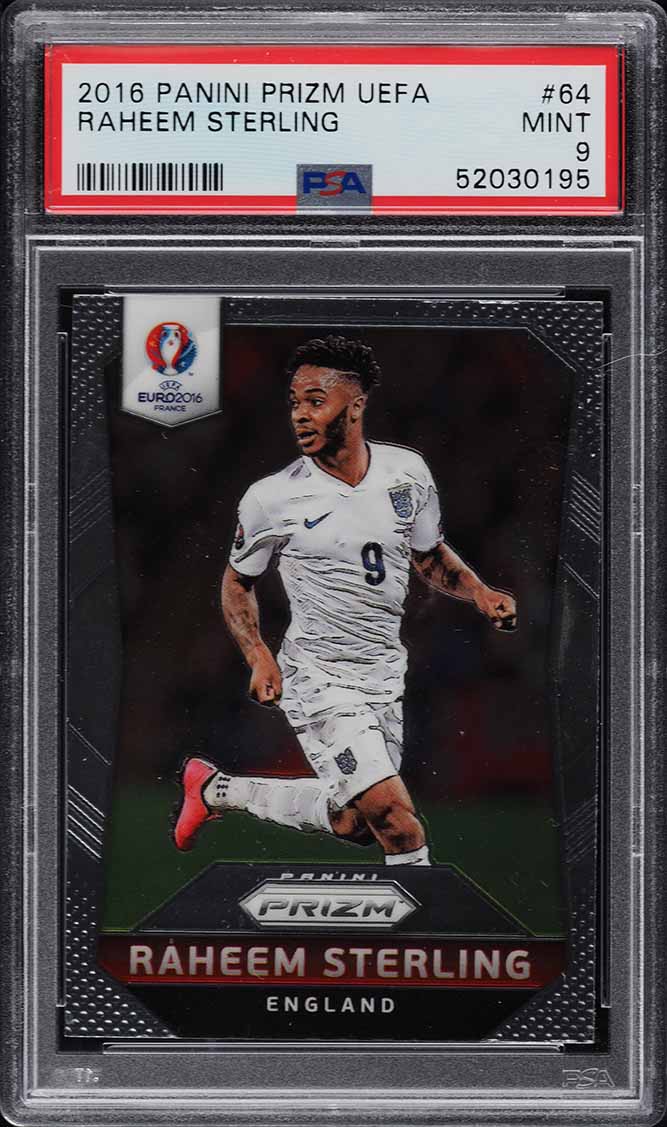 2016 Panini Prizm UEFA Raheem Sterling #64 PSA 9 MINT
