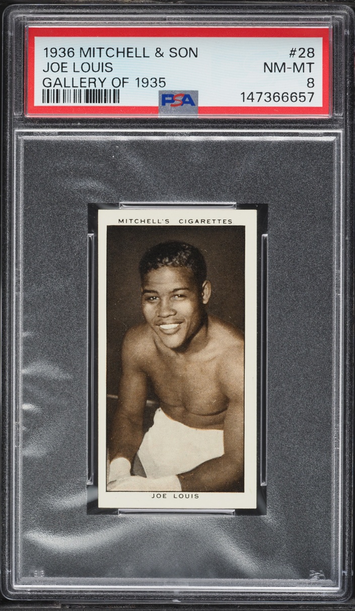 1936 Mitchell & Son Gallery Joe Louis ROOKIE #28 PSA 8 NM-MT