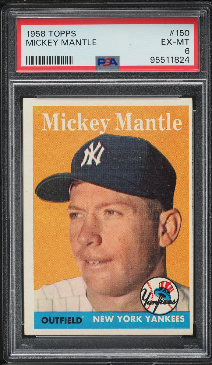 1958 Topps Mickey Mantle #150 PSA 6 EXMT