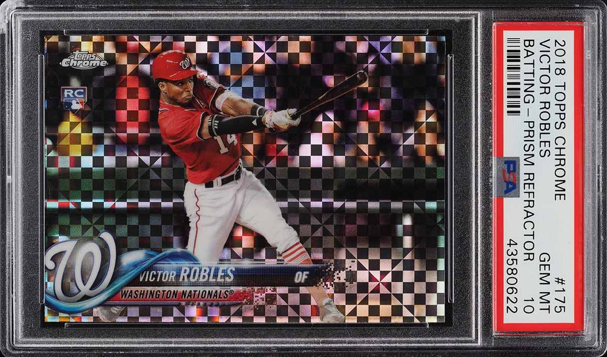 2018 Topps Chrome Xfractor Victor Robles ROOKIE #175 PSA 10 GEM MINT