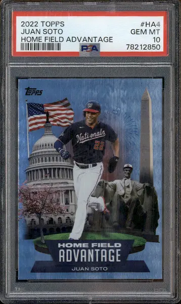 2022 Topps Home Field Advantage #HA4 Juan Soto PSA 10
