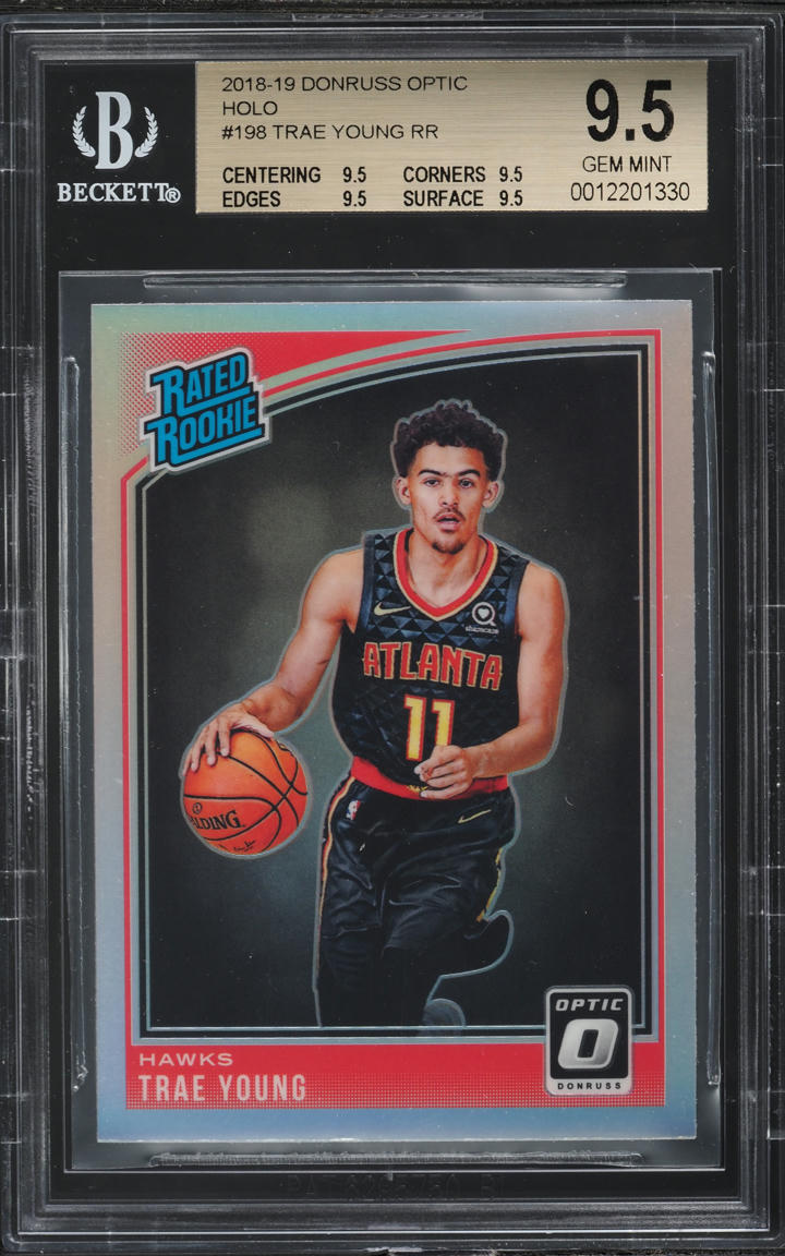 2018 Donruss Optic Holo Trae Young ROOKIE #198 BGS 9.5 GEM MINT