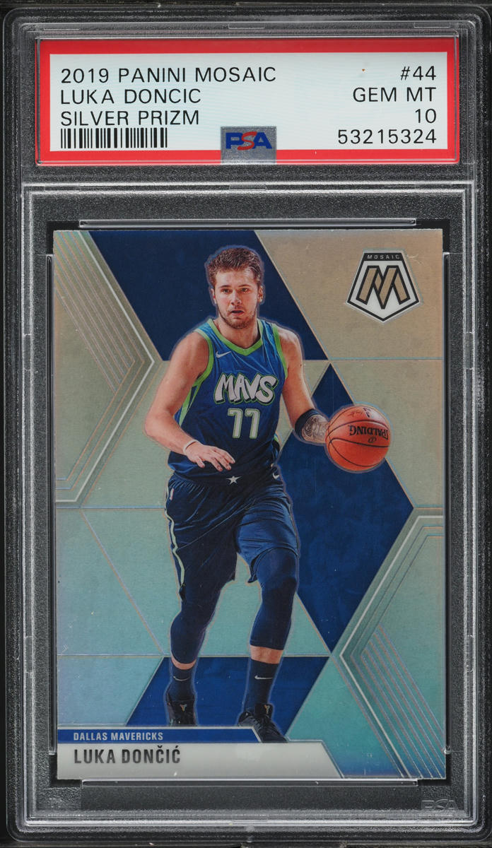 2019 Panini Mosaic Silver Prizm Luka Doncic #44 PSA 10 GEM MINT