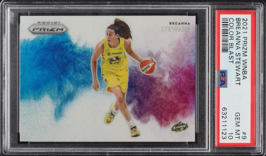 2021 Panini Prizm WNBA Color Blast Breanna Stewart #9 PSA 10 GEM MINT
