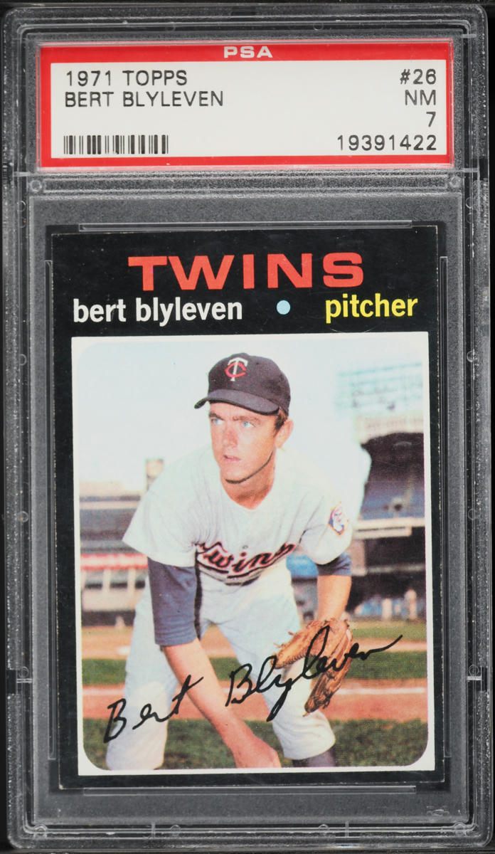 1971 Topps Bert Blyleven ROOKIE #26 PSA 7 NRMT